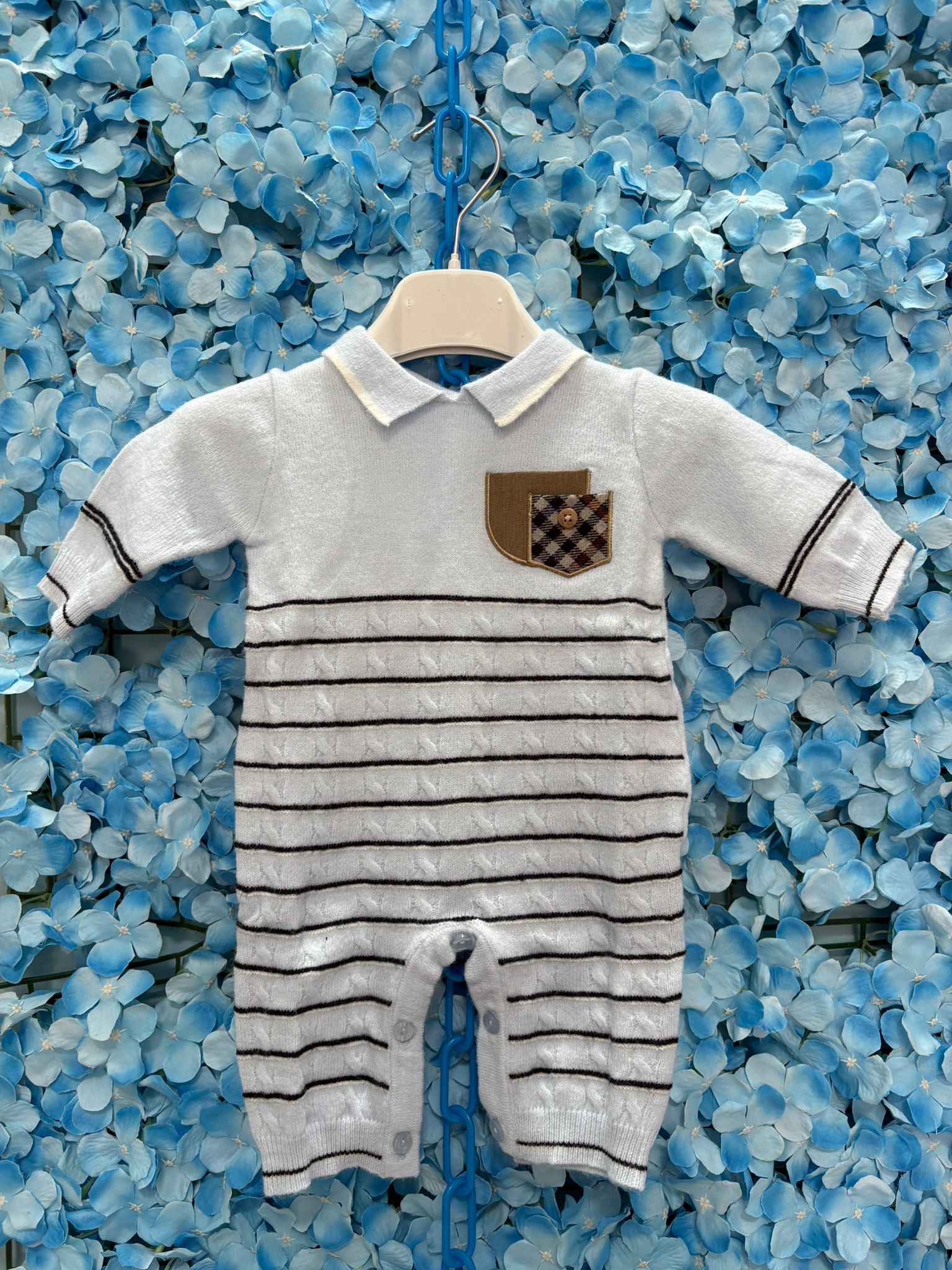 Tutina neonato a righe