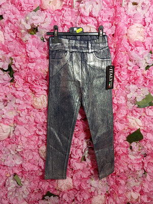 Pantalone metallizzato bimba - DESIREEKIDS