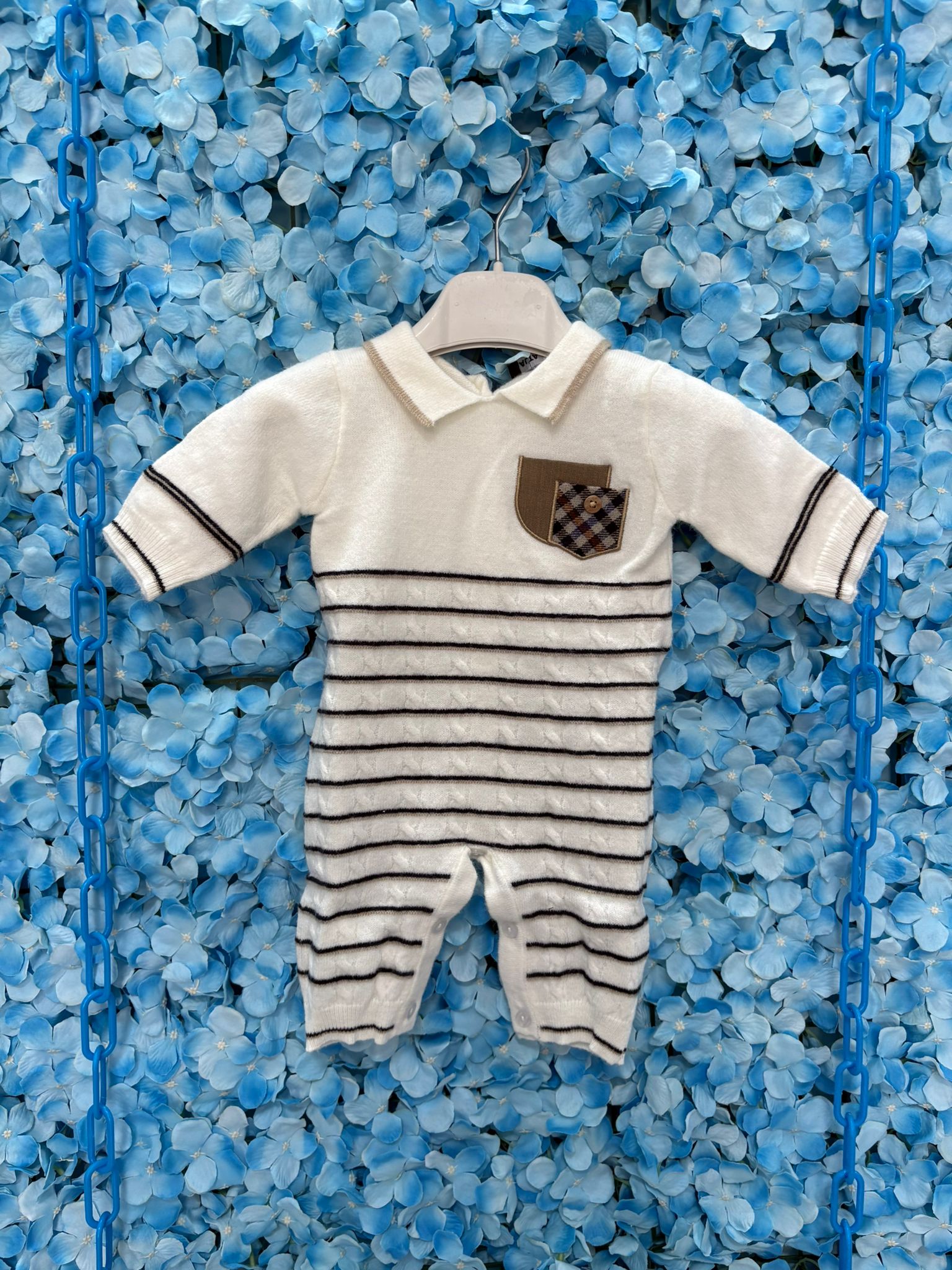 Tutina neonato a righe