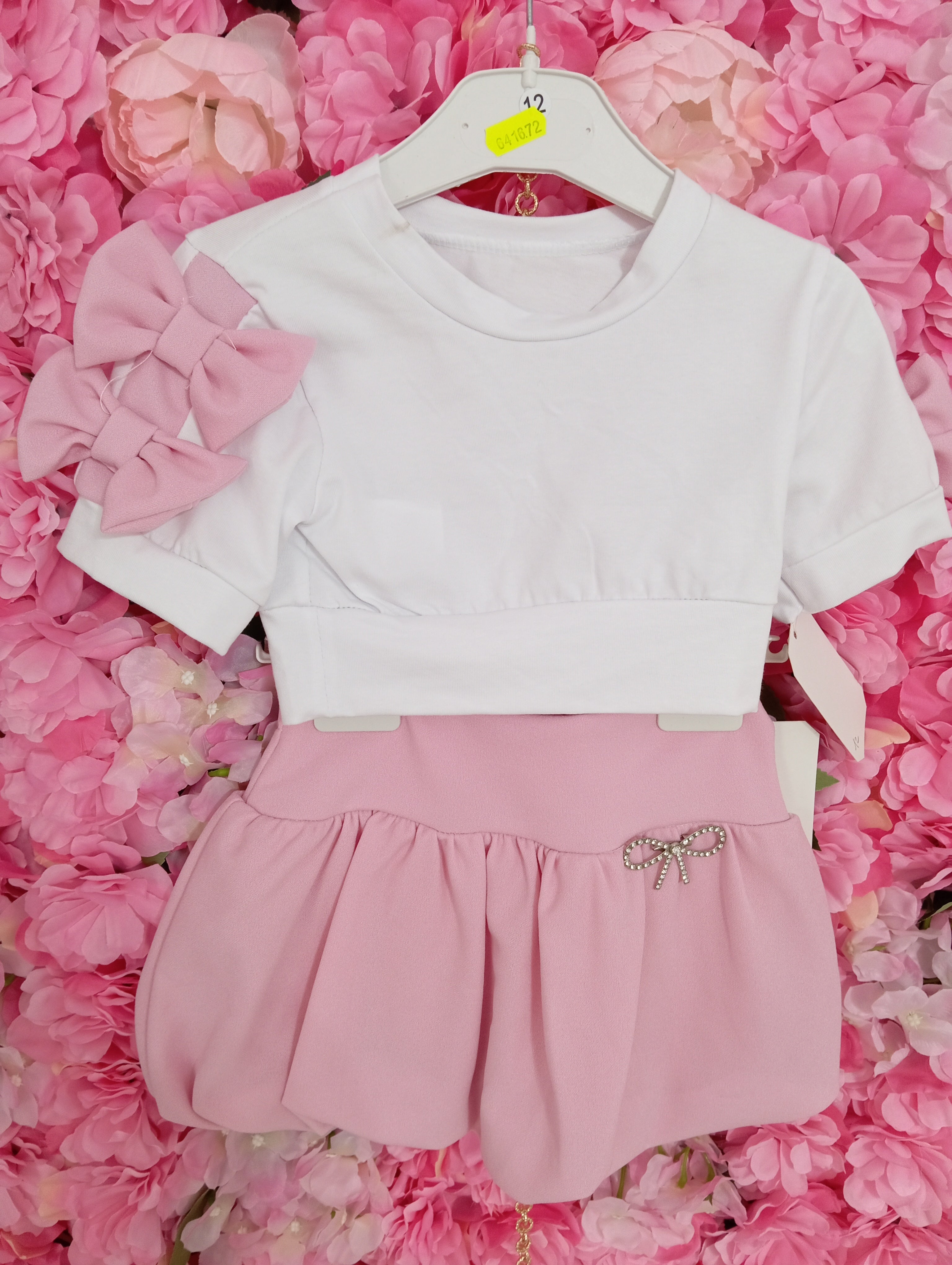 Coordinato fiocco neonata - DESIREEKIDS