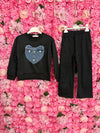 Tuta cuore di jeans