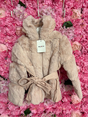 Giubbotto con pelliccia rosa - DESIREEKIDS