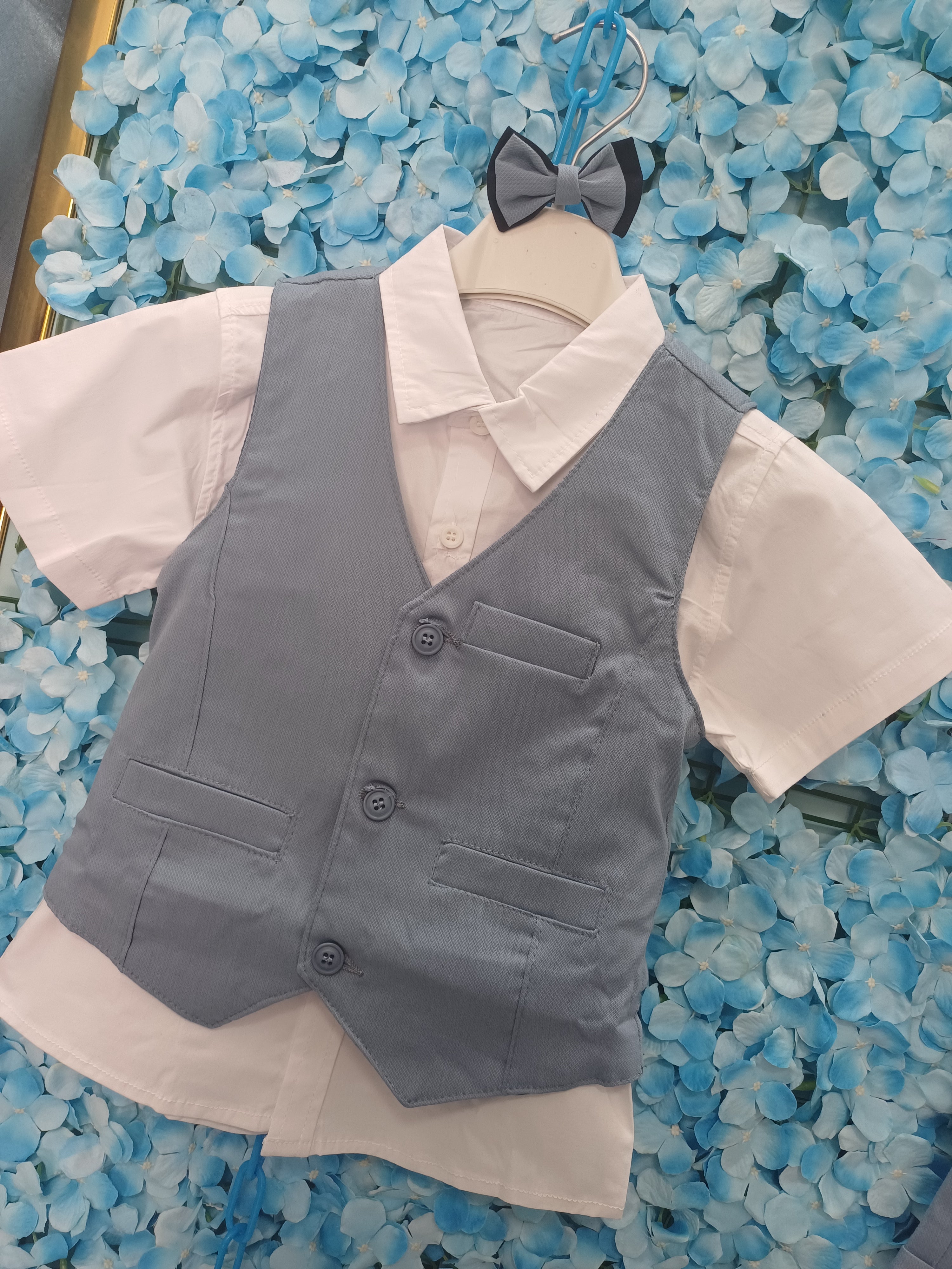Coordinato 3 pezzi con papillon - DESIREEKIDS