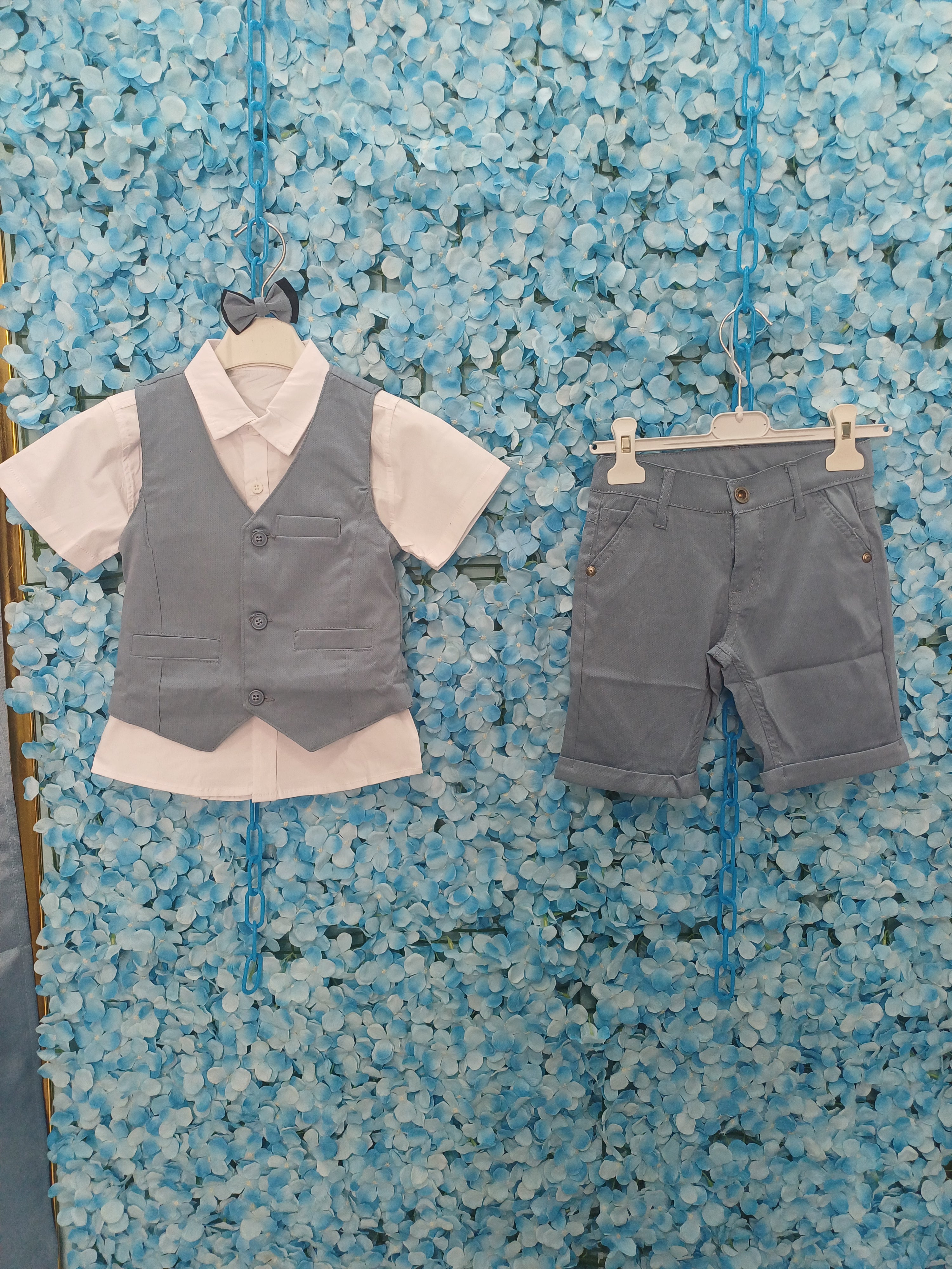 Coordinato 3 pezzi con papillon - DESIREEKIDS