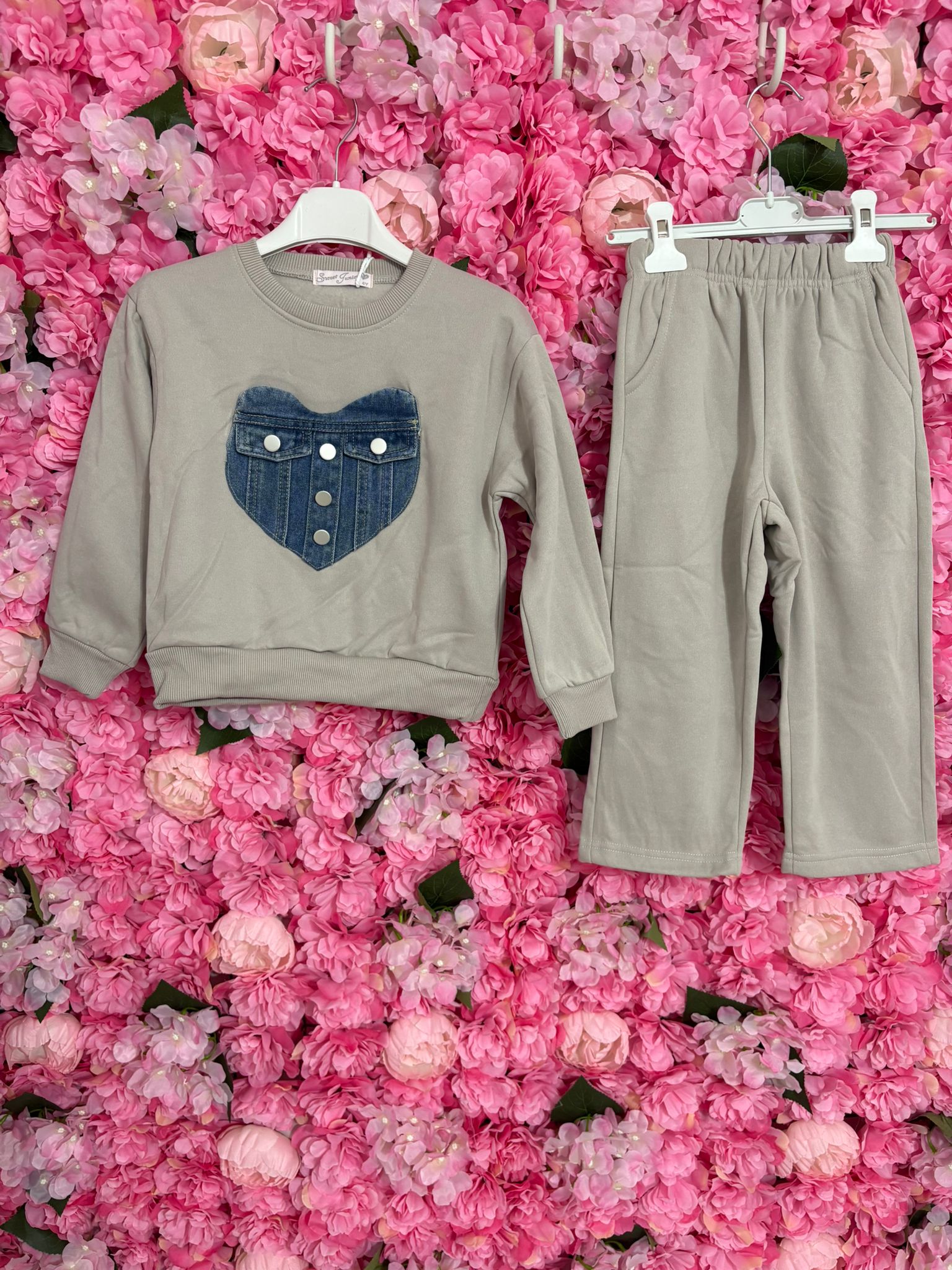 Tuta cuore di jeans